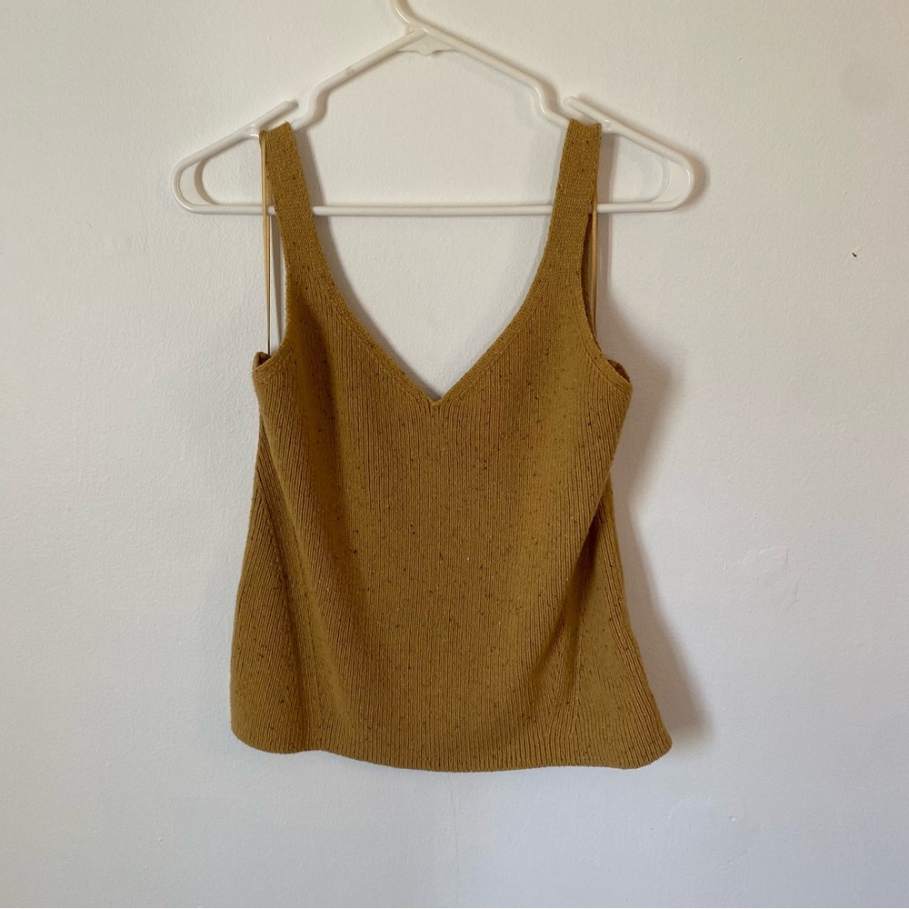 Old Navy Women's Yellow Knit Tank Top
